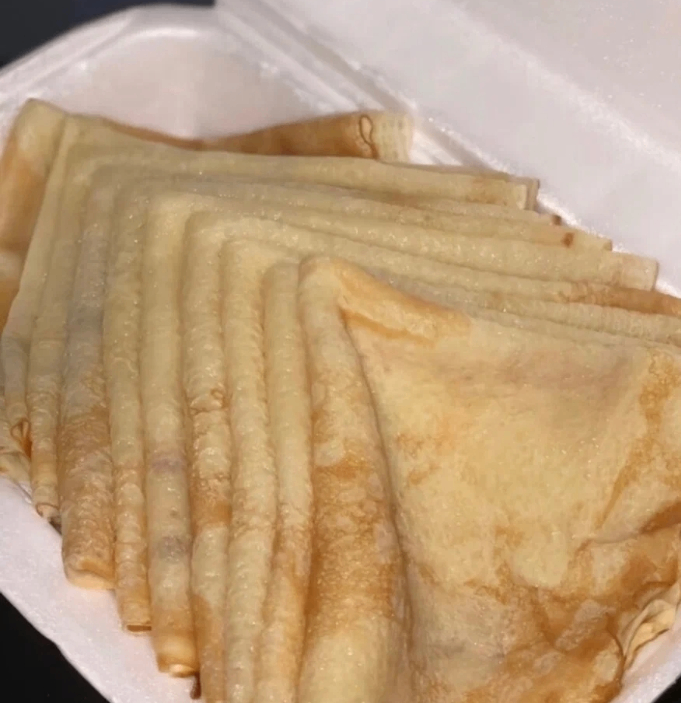 Crêpes nature délicieuses
