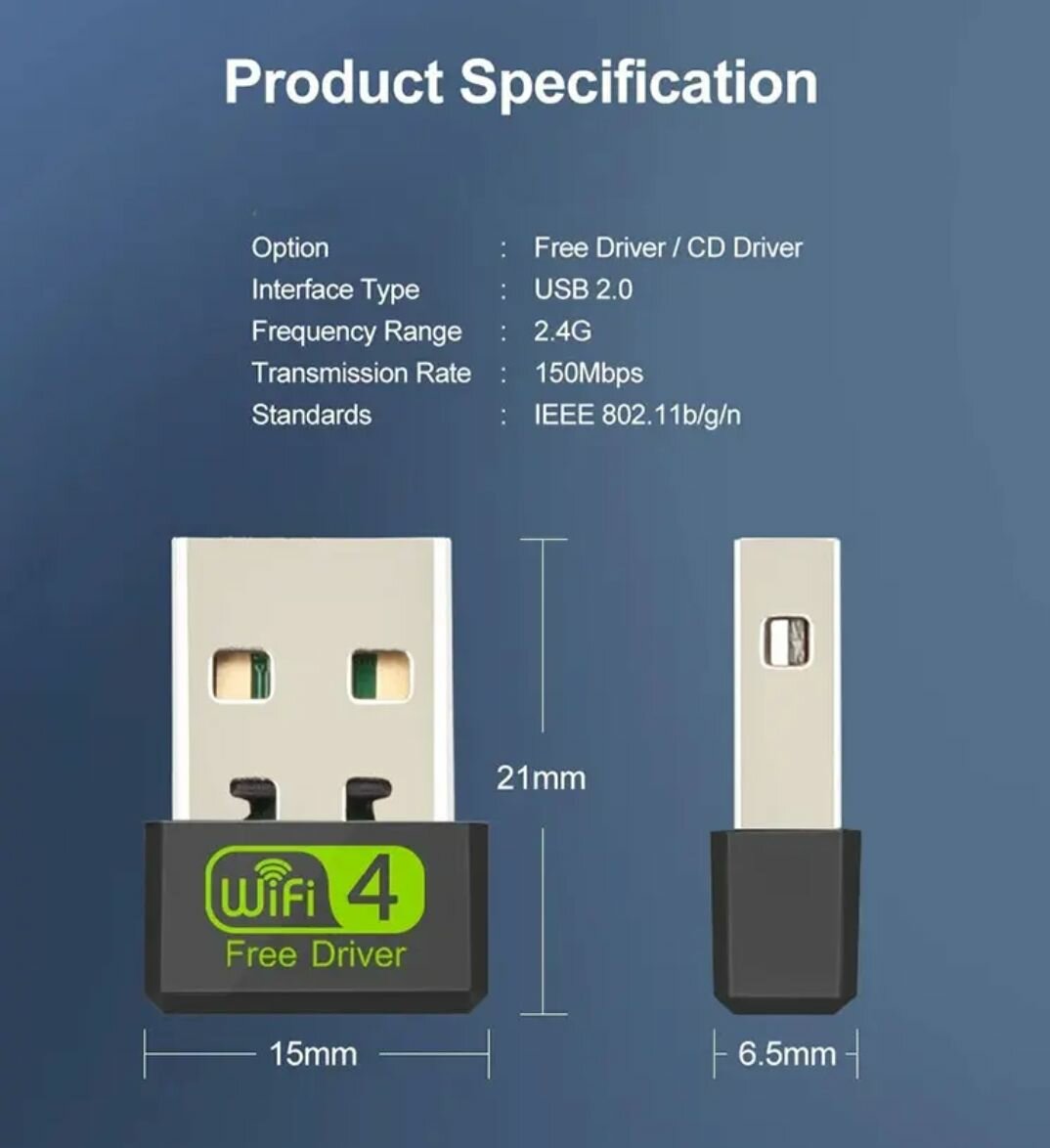 Adaptateur WiFi USB 2.0 150Mbps