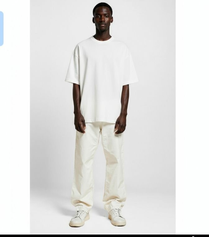 T-shirt blanc en coton