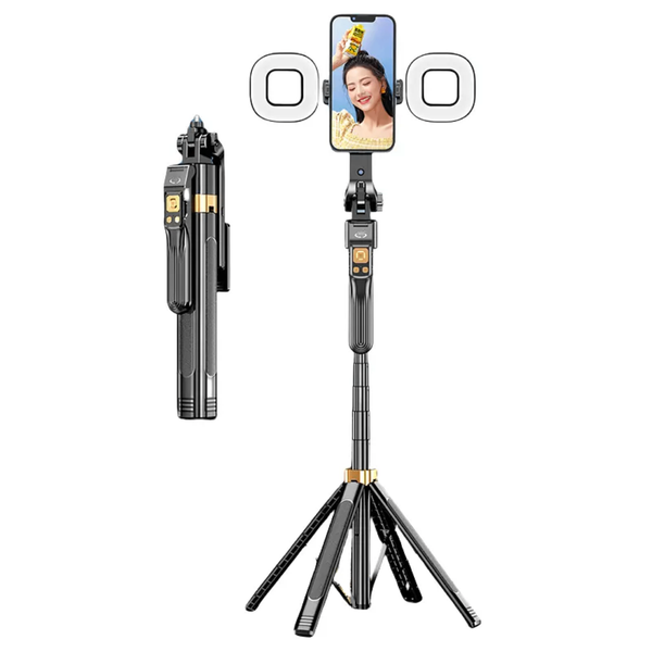 Selfie Stick Gimbal Q515 TK-H avec double lampe  votre comp