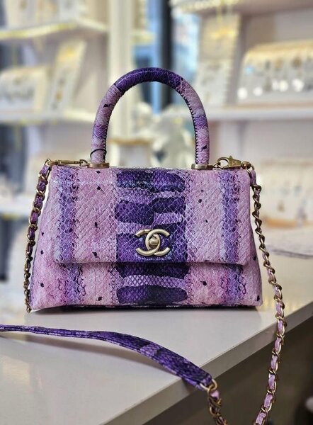 Sac à main en cuir exotique