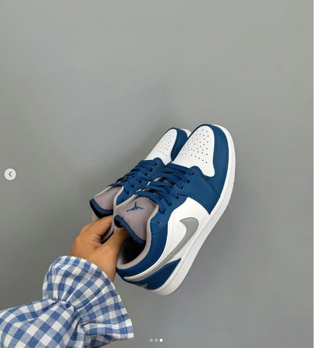 Кроссовки Nike AIR JORDAN 1 LOW синий,белый