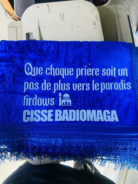 Tapis de prière personnalisable