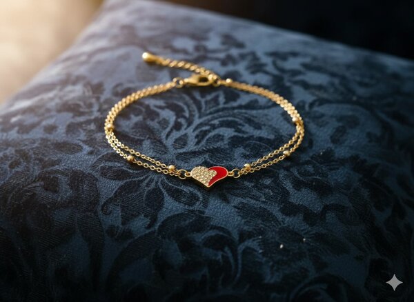 Bracelet Cœur Éclatant