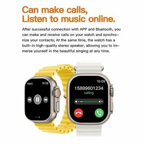 t900 ultra2 - montre intelligente - 2.19 pouces - ip67 - noi