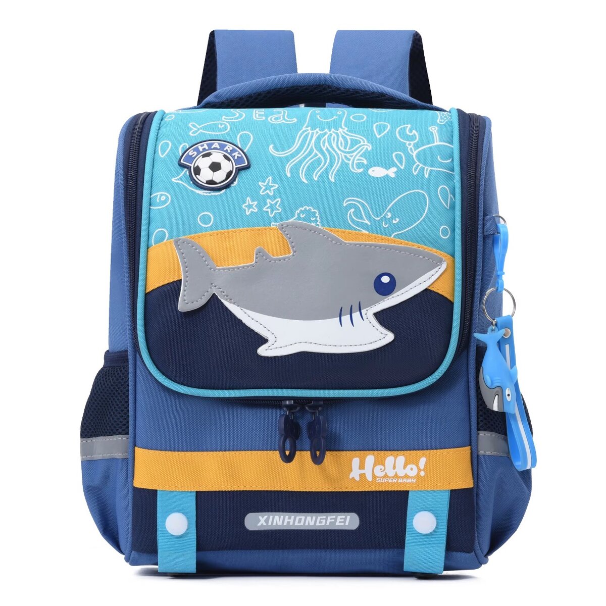 Cartable Enfant Requin Coloré