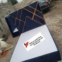 custom made bed with a high base