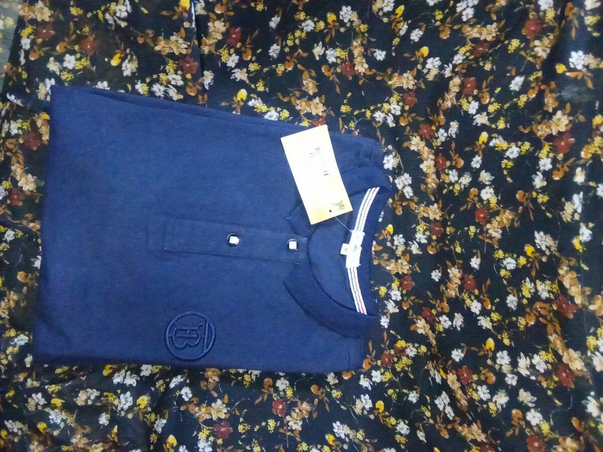 Polo classique bleu pour homme