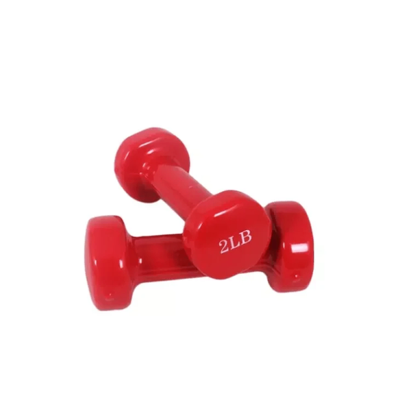 Haltères rouges 2LB fitness