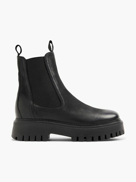 Bottes Chelsea en cuir noir
