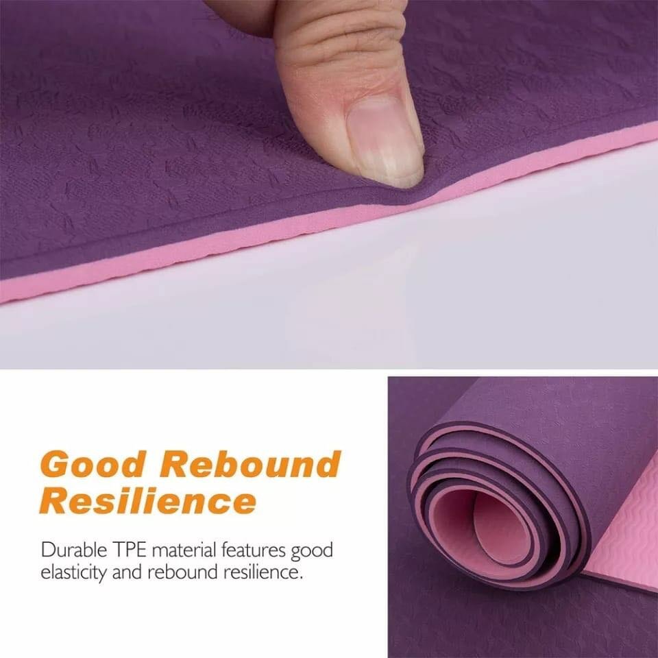 Double sided yoga mat