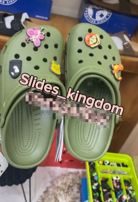 Green crocs