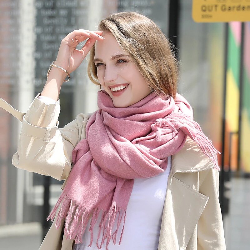 Pink scarf