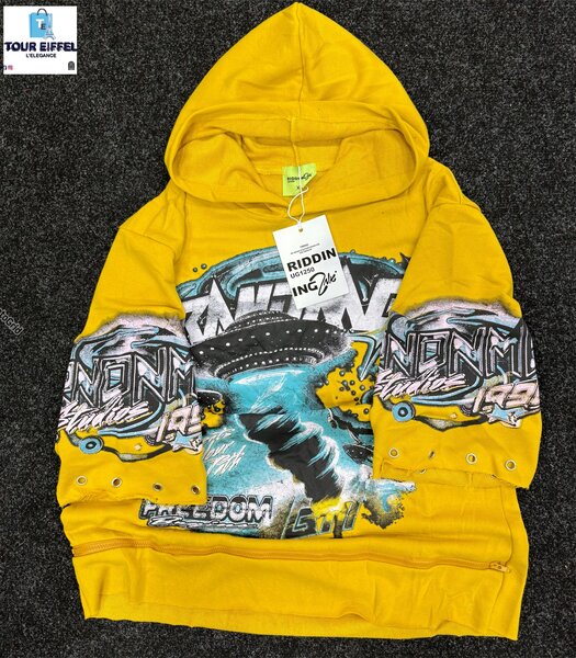 Sweat à Capuche Enfant Jaune