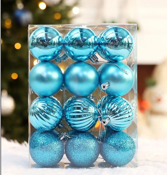Boules de Noël bleues