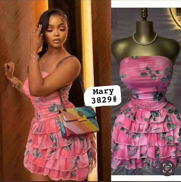 Robe Cocktail à Volants Florale