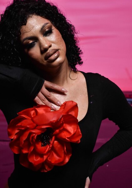 Брошь цветок. Мак.