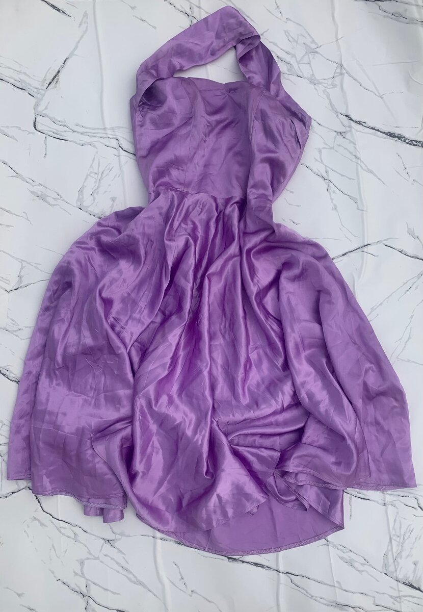 Light purple bareback dress