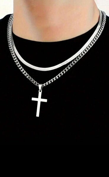 Collier Chaîne en Acier Inoxydable