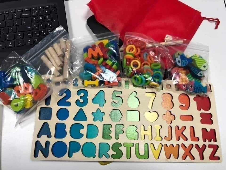 Puzzle éducatif bois chiffres