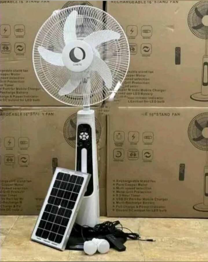 RECHARGEABLE SOLAR FAN