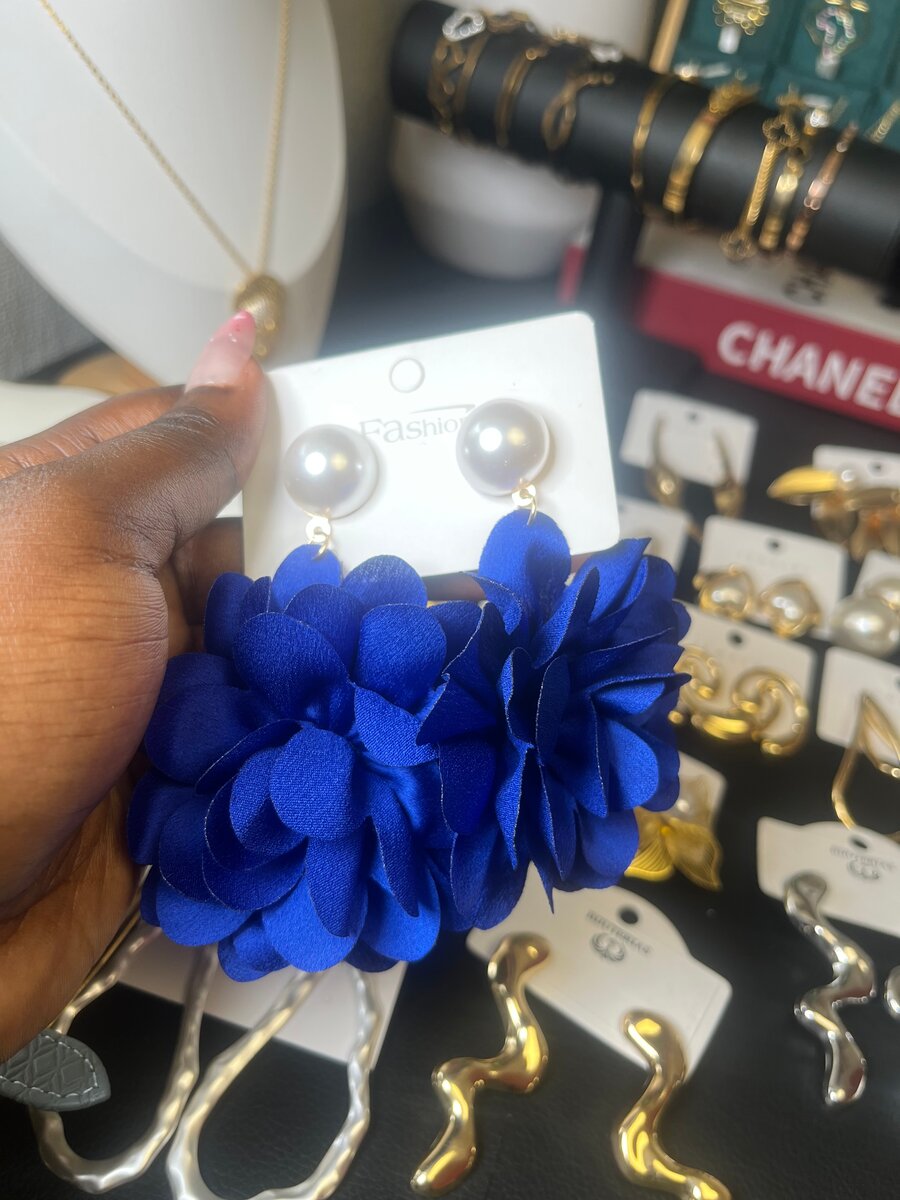 Boucles d'oreilles fleurs élégantes