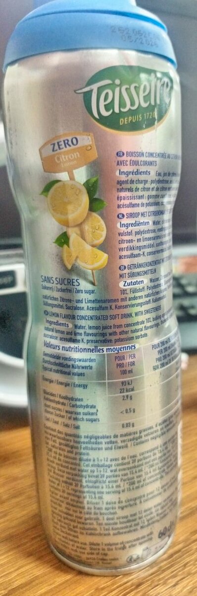 Teisseire Zéro Citron 600ml