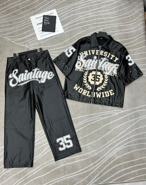 Ensemble Sport Satin Noir