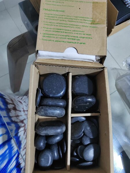 Pierres noires pour sauna Tuitii Stone