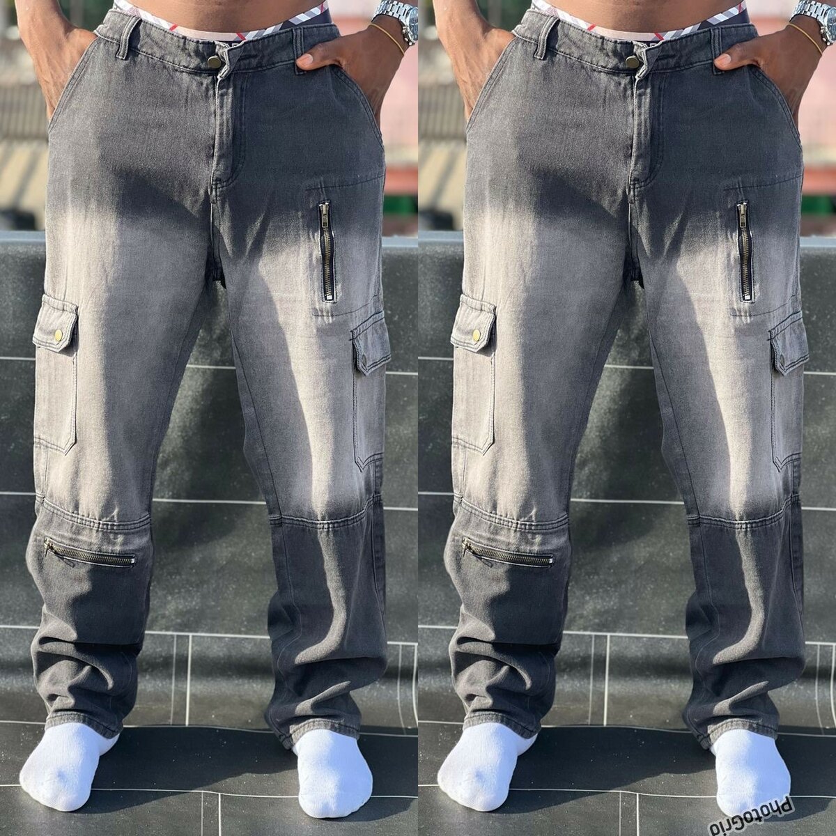 Pantalons cargo décontractés homme