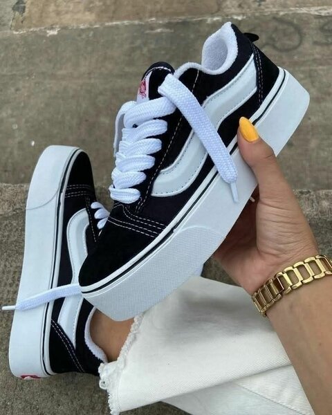 Baskets plateforme noires