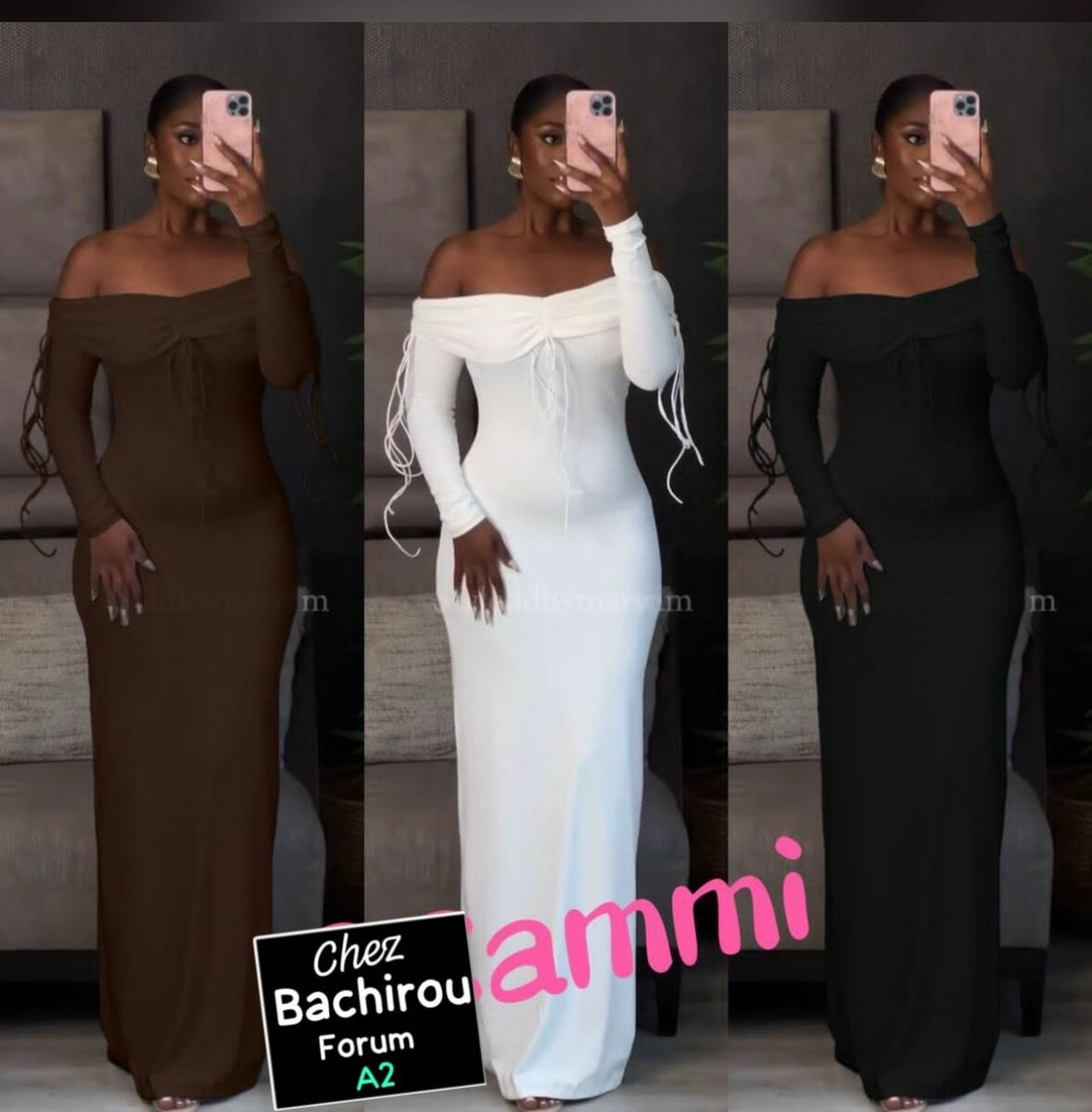 Robe Longue Glamour Rouge