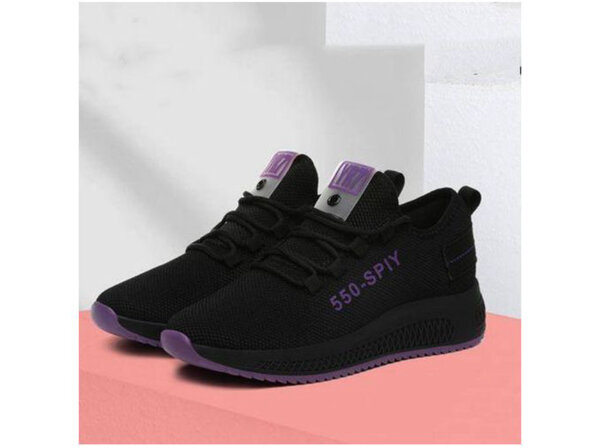 Baskets noires unisexes modernes