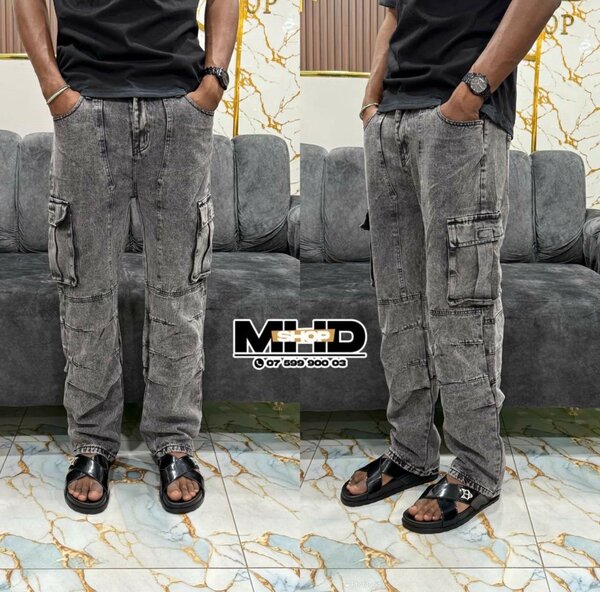 Pantalon cargo homme denim