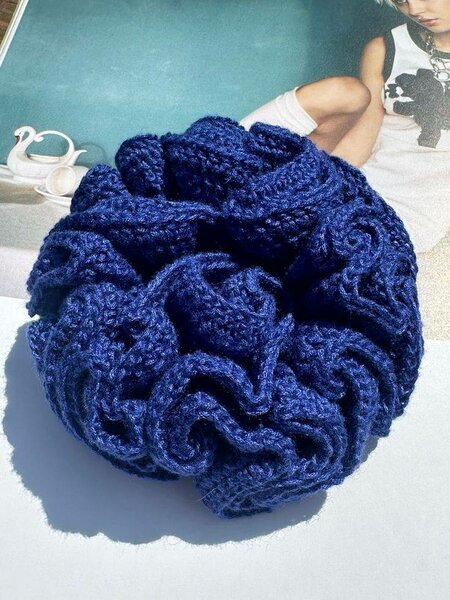 Éponge de bain douce bleue