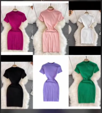 Knitted women's dress