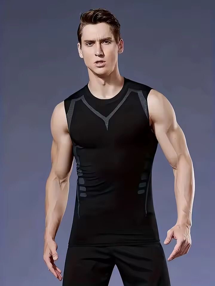 Débardeur Compression Sport Noir