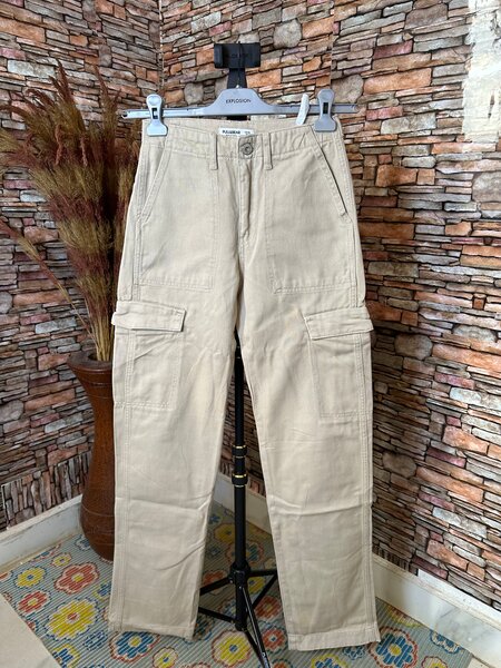 Pantalon Cargo Beige