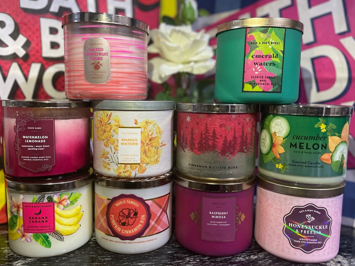 Bath and Bodyworks Scented Candles