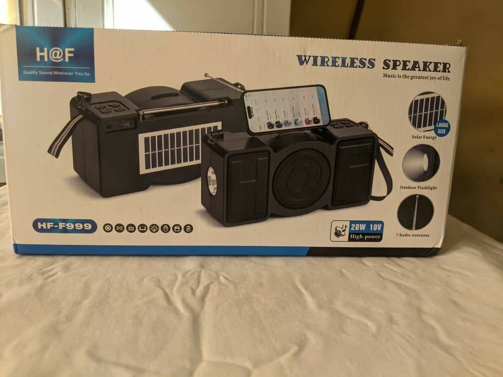H@F Wireless Solar Speaker