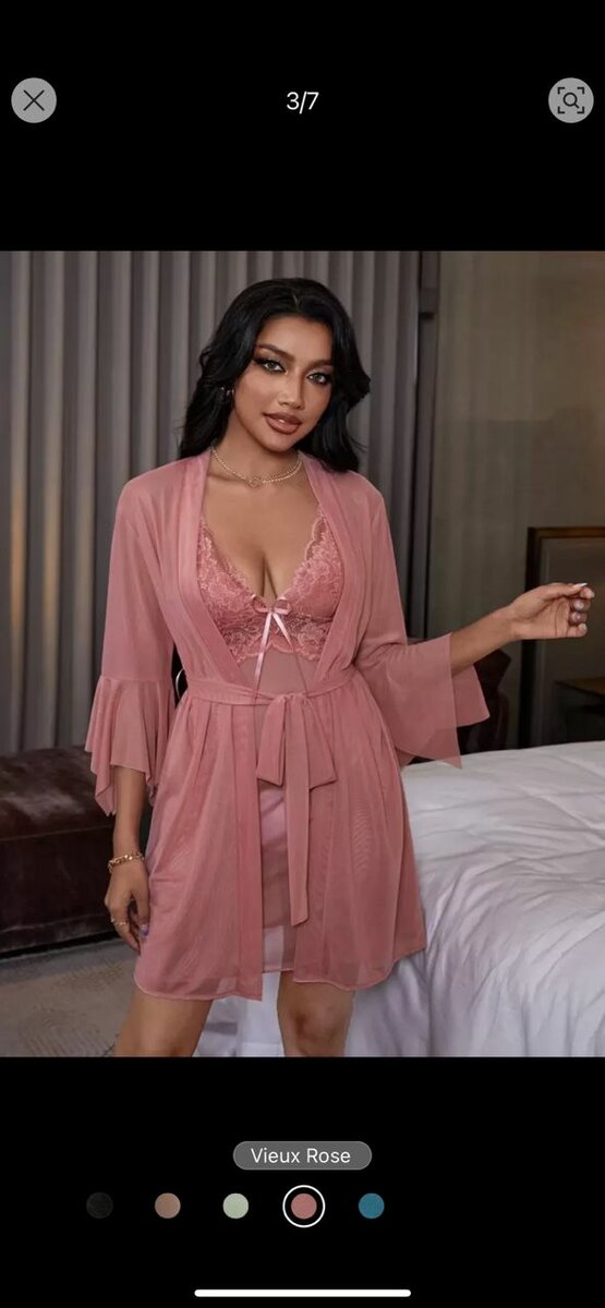 Nuisette et Peignoir Dentelle