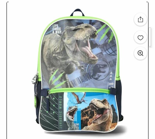 2pc Jurassic Park backpack set