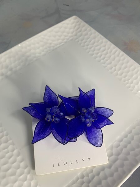 Boucles d'oreilles fleurs élégantes