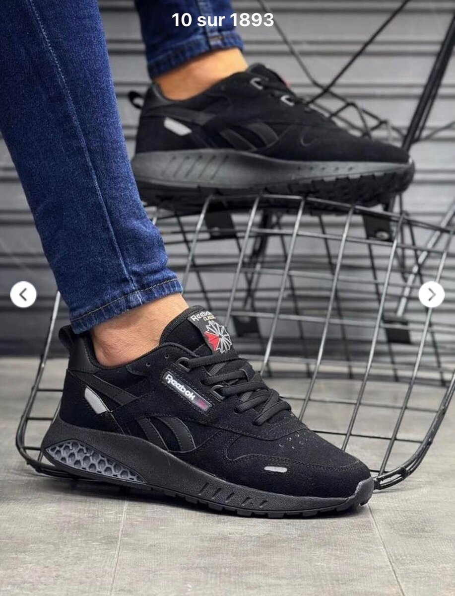 Chaussures de Sport Noires Hommes