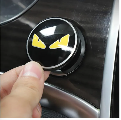 Universal Car interior Cartoon Engine Start Stop Button Cover Ring On-Off Ignition Push Button Switch Decor Sheets Sticker