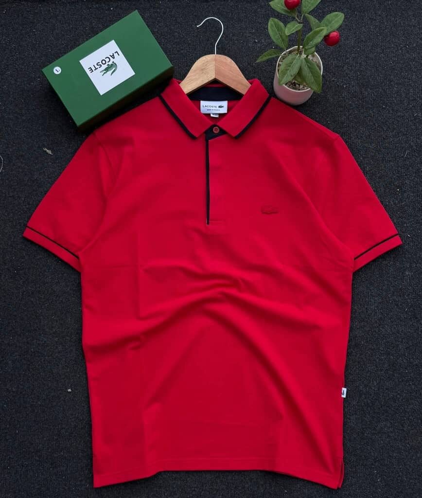 Polo rouge homme Lacoste