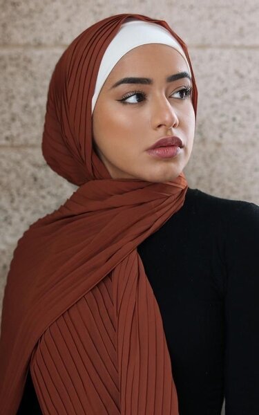 Pleated chiffon veils/ scarfs/hijabs