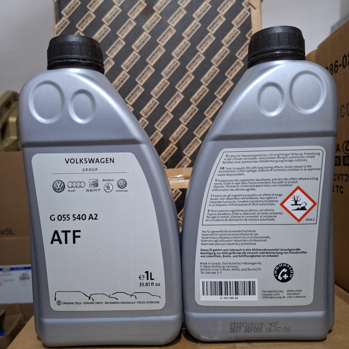 Transmission fluid for VW, BMW and Mitsubishi