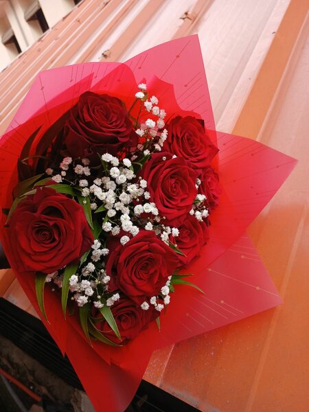 Bouquet de roses rouges