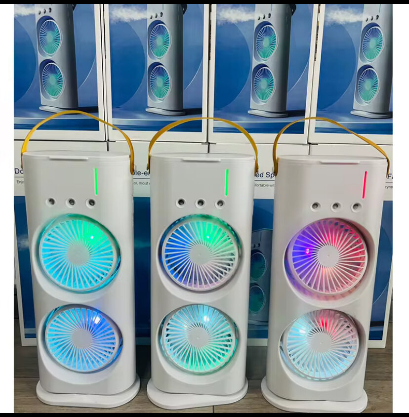 Ventilateur LED Spray Double